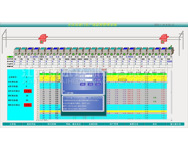 广西全自动龙门生产线监控管理系统